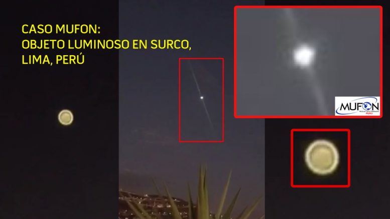 Objeto volador luminoso aparece sobre Casuarinas en Surco, Lima, Perú (Vídeo)